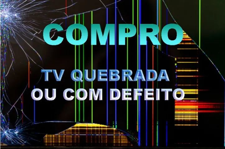 TV com tela quebrada