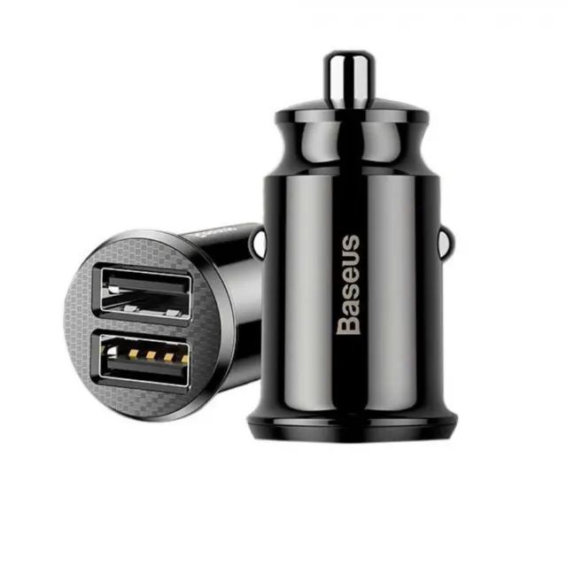 Carregador Veicular Baseus Mini Turbo USB duplo  - Foto 2