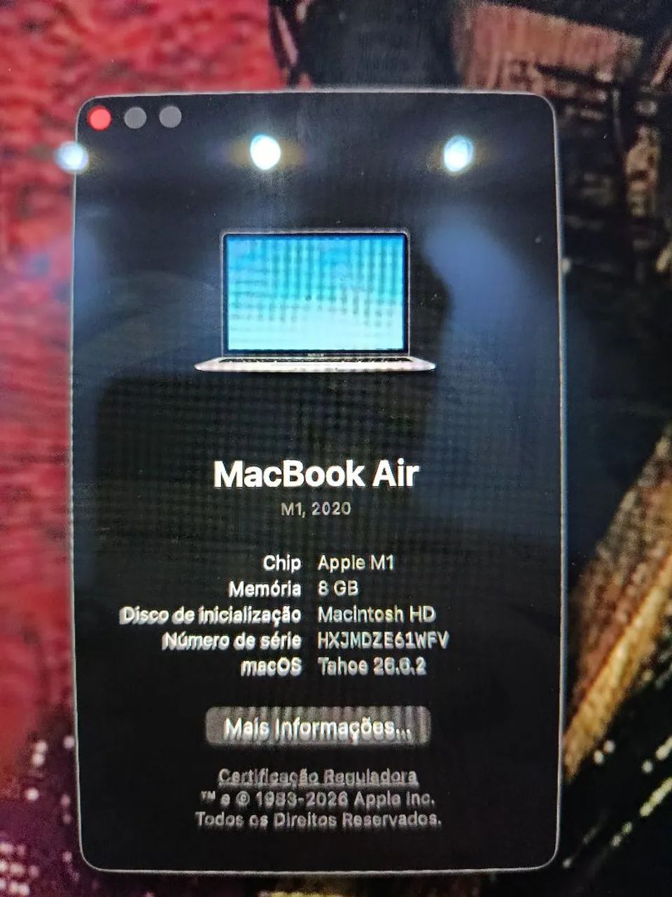 MAC BOOK AIR M1 8GB POUCO USADO - Foto 5