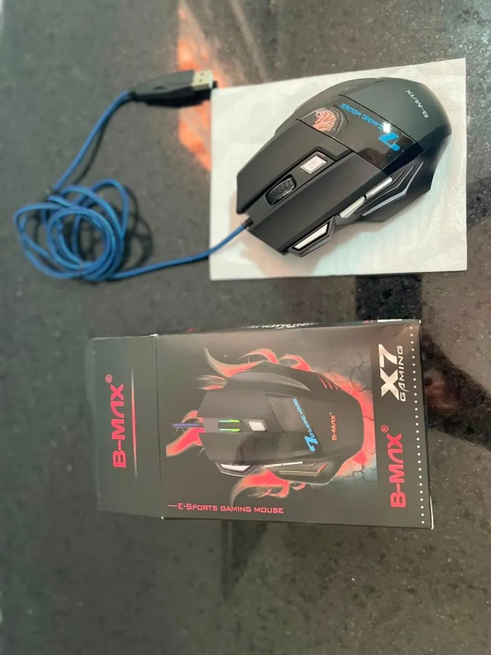 Mouse Gamer B-MAX com Iluminação RGB - Ajuste de DPI - Foto 2