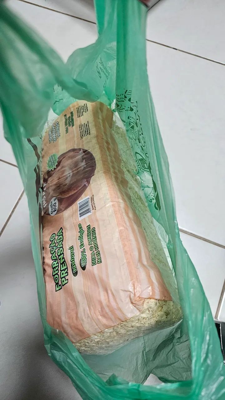 Kit Gaiola Grande (acessórios, ração, serragem) - Foto 5