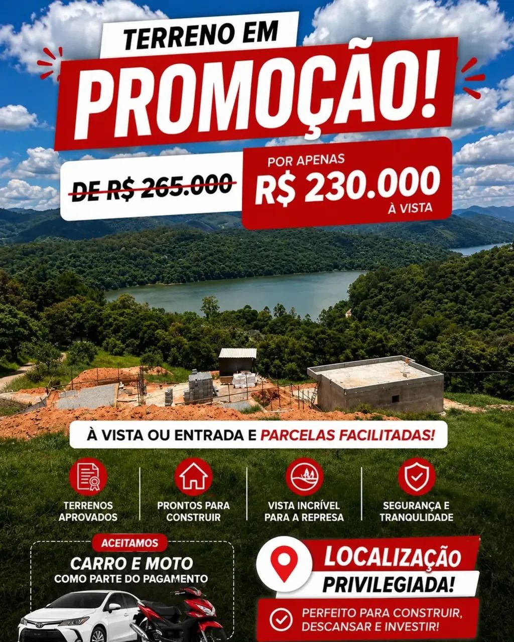 Vamos Negociar! Lote de 1200m² com MATRICULA E ESCRITURA! - Foto 4