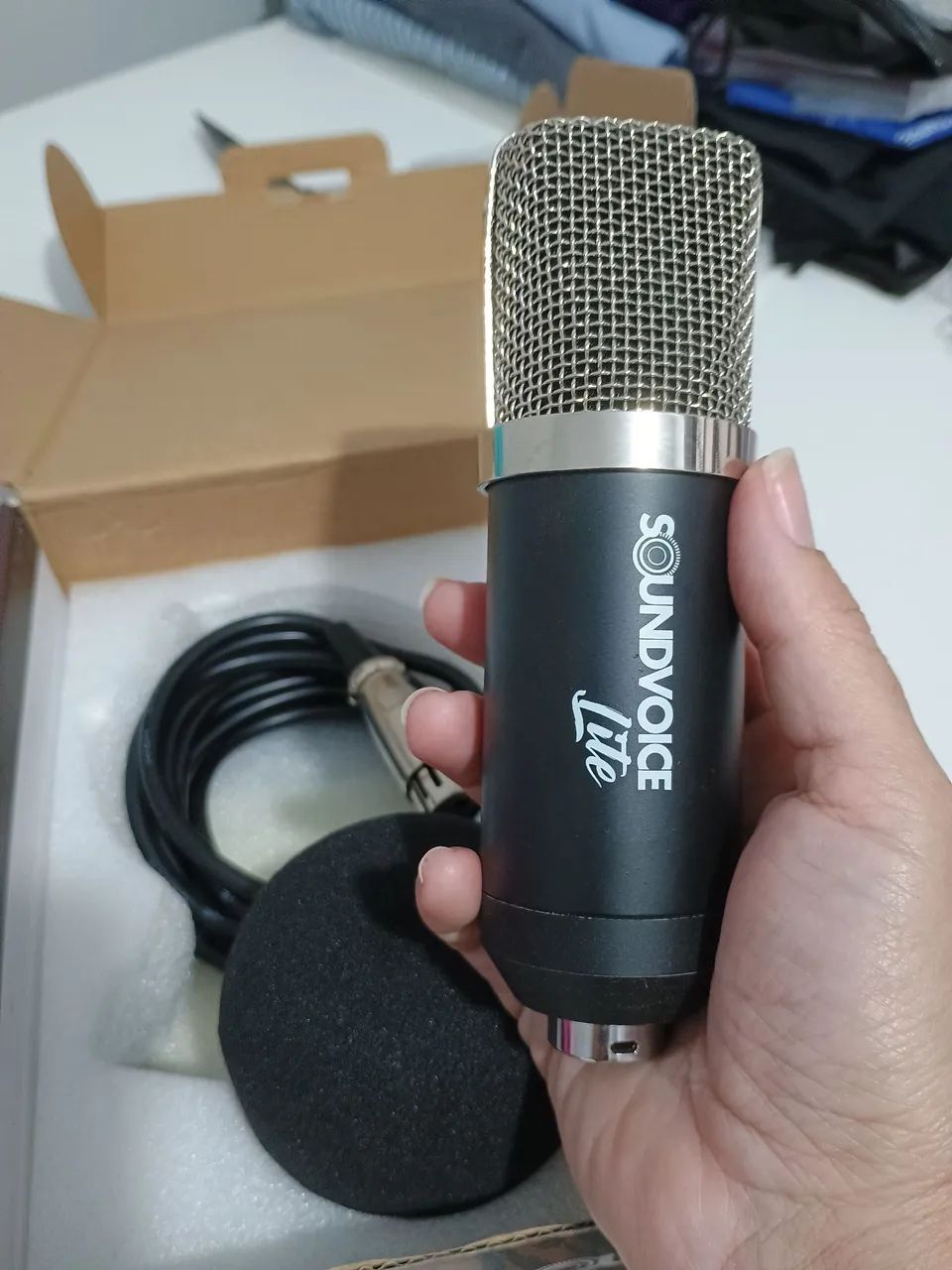 Microfone condensador Novo