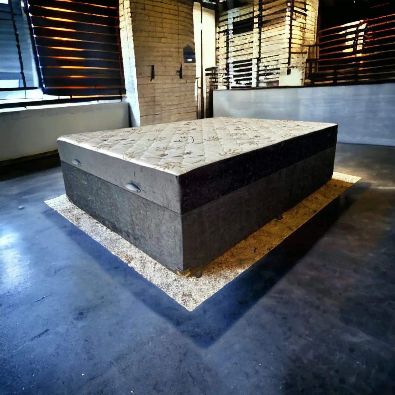 Cama box Baú casal Com colchão Acoplada d33 - Foto 4