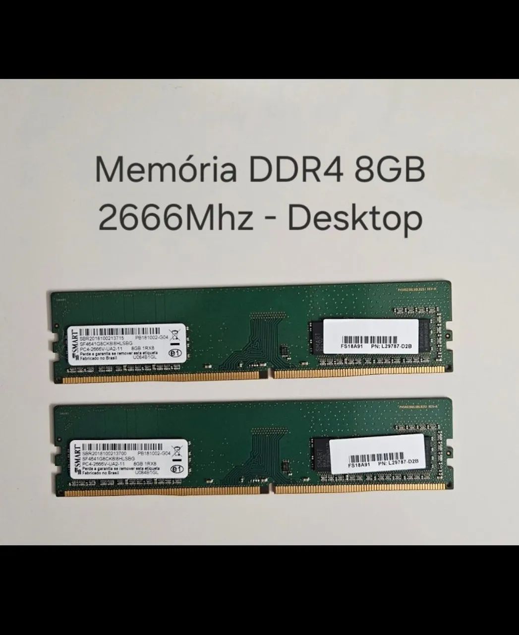 Memória DDR4 8GB 2666Mhz - Desktop