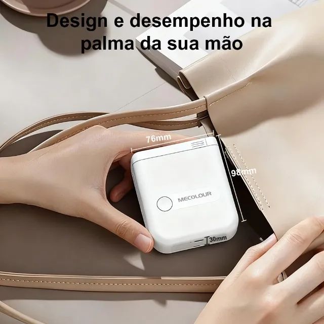 Impressora de Etiquetas Portátil Bluetooth Mecolour D110 203dpi Type-C, como nova. - Foto 2