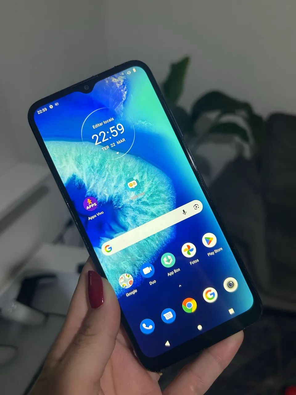 Motorola Moto g8 power lite com biometria em perfeito  - Foto 3