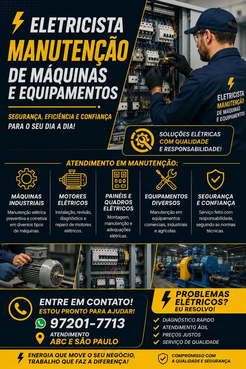 Eletricista de Maquinas e Equipamentos 