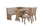 Mesa de Canto Elena C/2 Cadeiras MDF/MDP rn10 S  - Foto 2