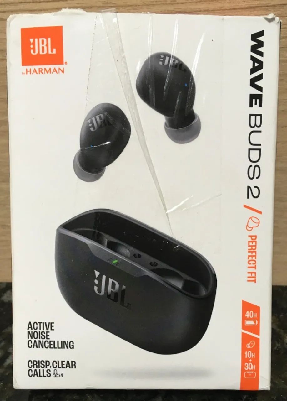 Fone de Ouvido Intra-Auricular JBL Wave Buds 2 - preto