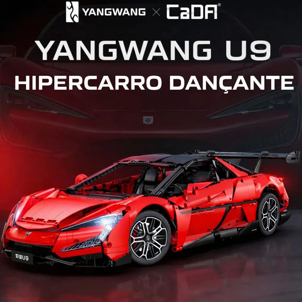 BLOCOS MARCA CaDA YANGWANG U9 C64011W COM 3671 PEÇAS, CONTROLE REMOTO, LED E MOTORIZAÇÃO - Foto 3