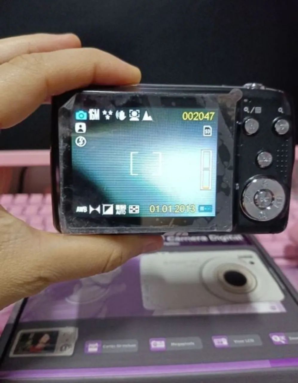 câmera digital polaroid 16 mp(atenção leia a descrição)cx4 - Foto 2