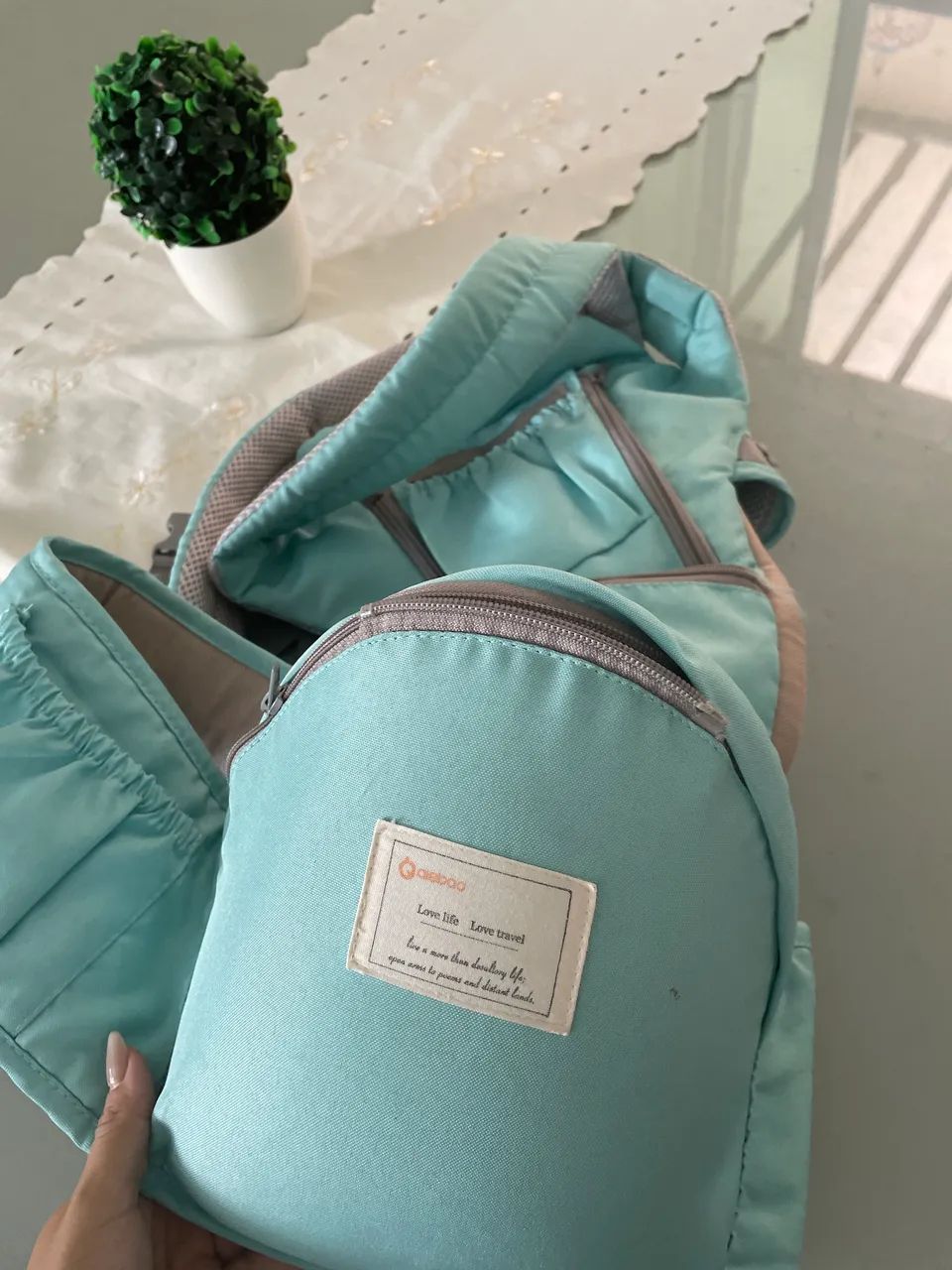 Canguru Ergonômico Aiebao 3 em 1 Verde 