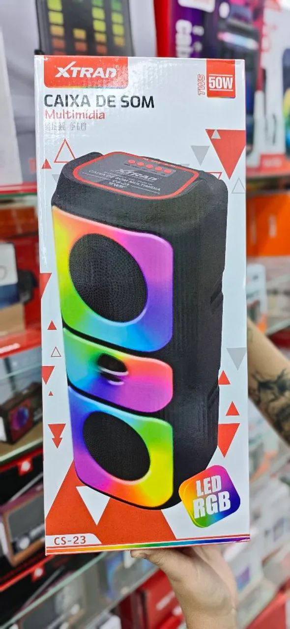 Caixa de Som Sem Fio Xtrad 50w 