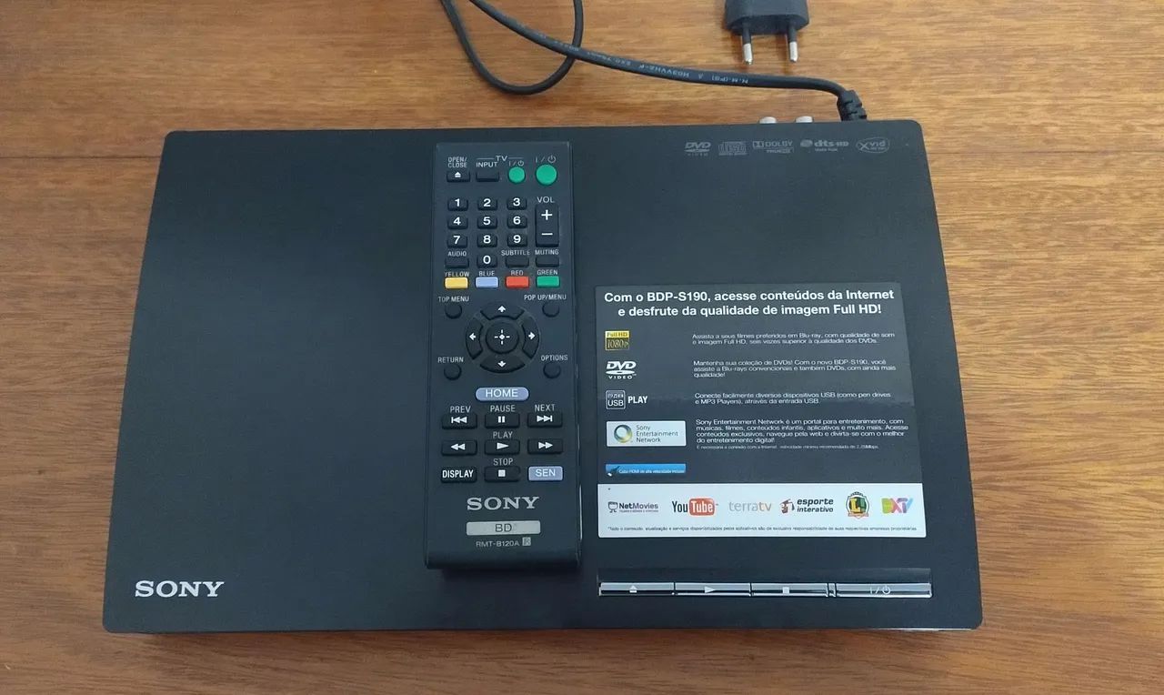 Blu Ray Player Sony BDP-S190