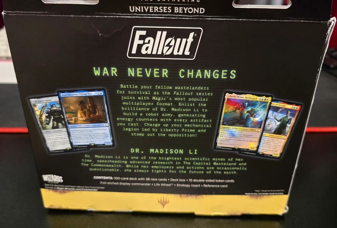 Magic the Gathering Commander Deck - Fallout - Science! Ciência! - Inglês - Lacrado - Foto 2