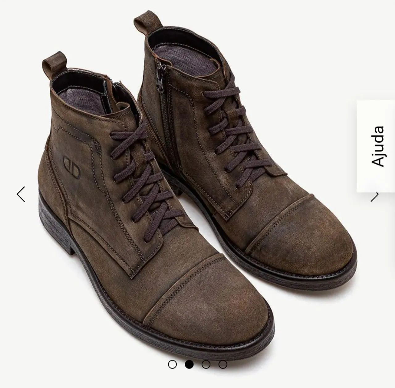 Bota de couro dust - Foto 4