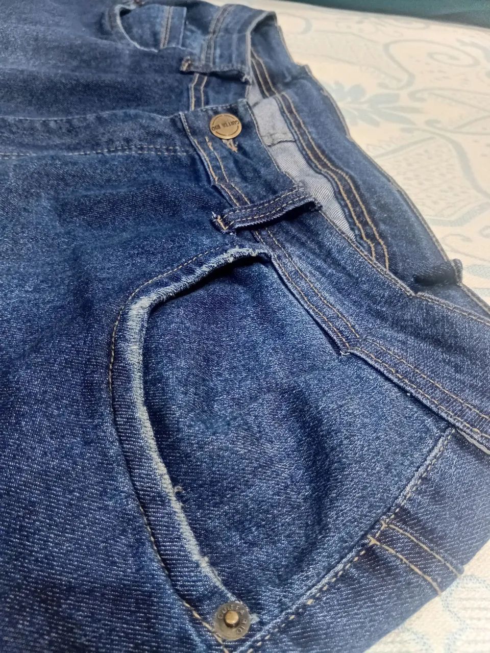 Bermuda Jeans 52 (veste até 56) - Foto 3