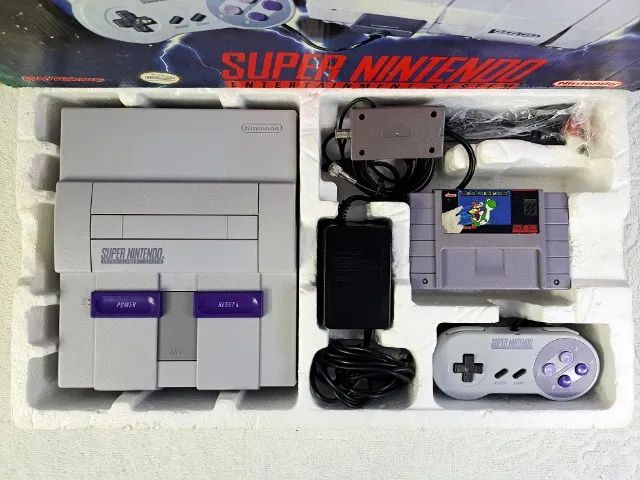 Console Super Nintendo Fat Playtronic com caixa e Super Mario World - Super Set - Foto 4