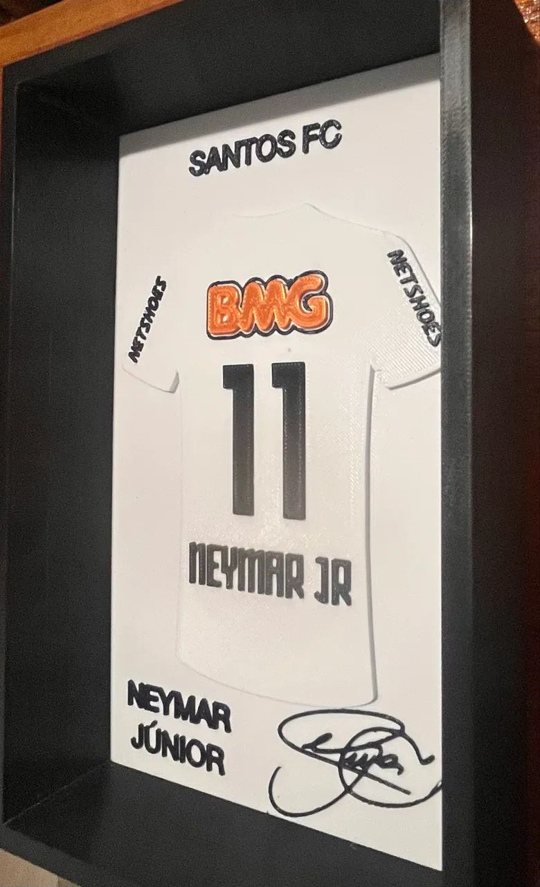 Quadro Camisa Santos Neymar 2011  - Foto 4