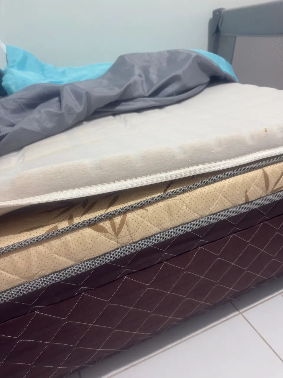 Vendo cama box solteiro com cama auxiliar  - Foto 4