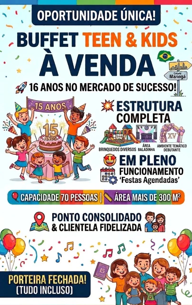 Vendo Buffet Teen e Kids