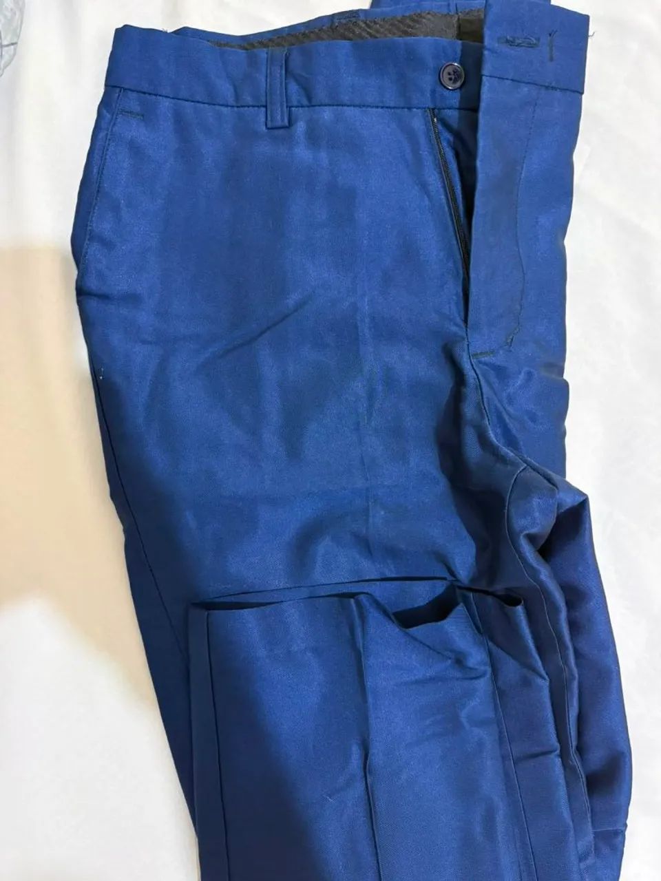 Terno elegante azul tamanho 44 com a calça  - Foto 5