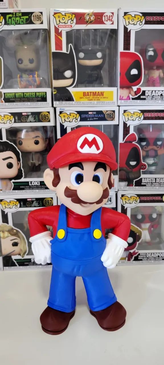 Bonecos 3D Mario e Luigi - Foto 3