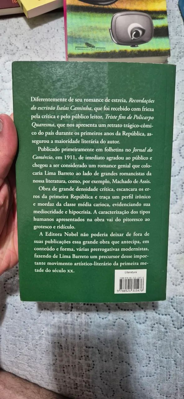Livro: Triste Fim de Policarpo Quaresma - Foto 3