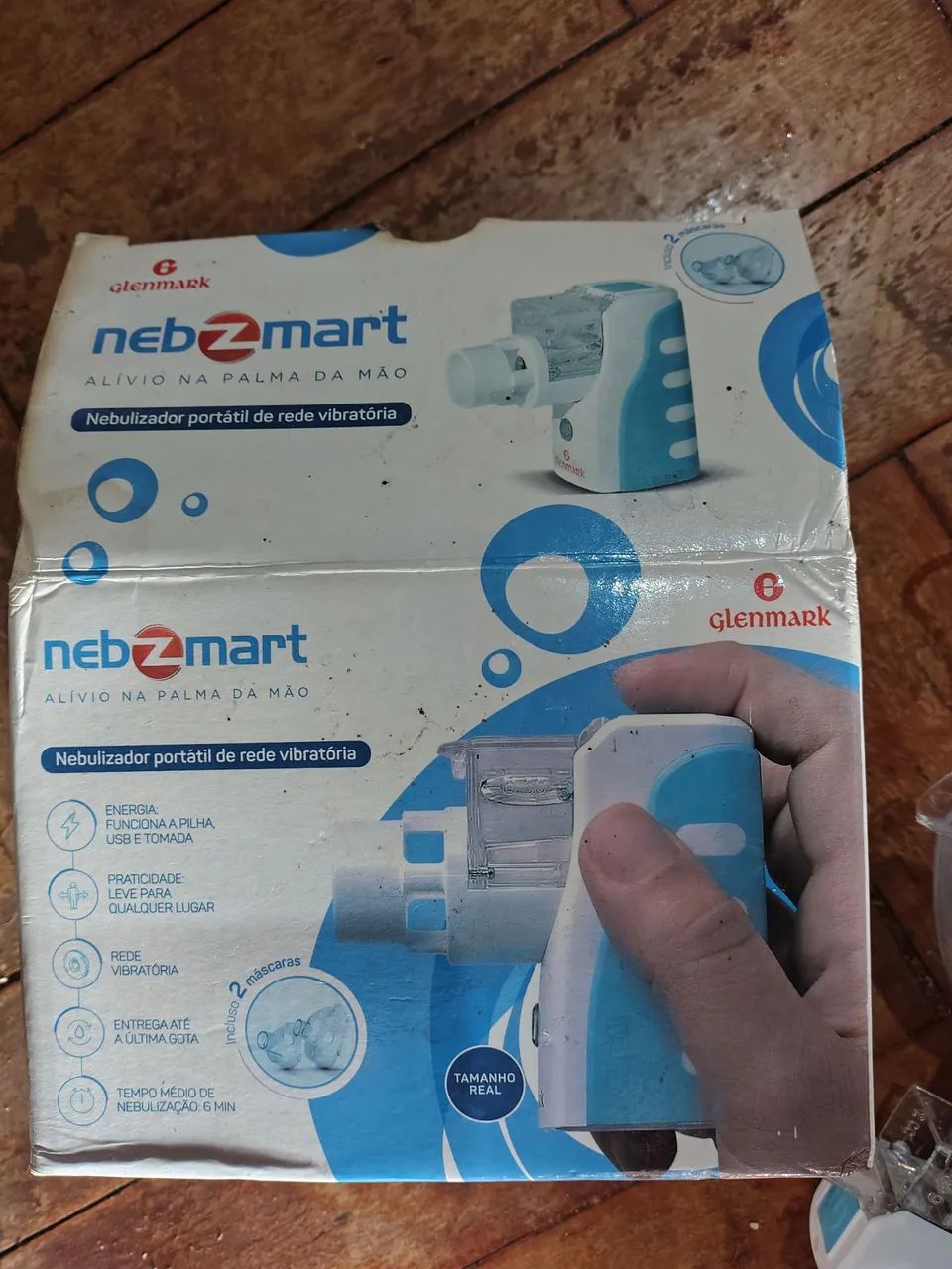 nebulizador portátil de rede vibratória Nebzmart da marca Glenmark