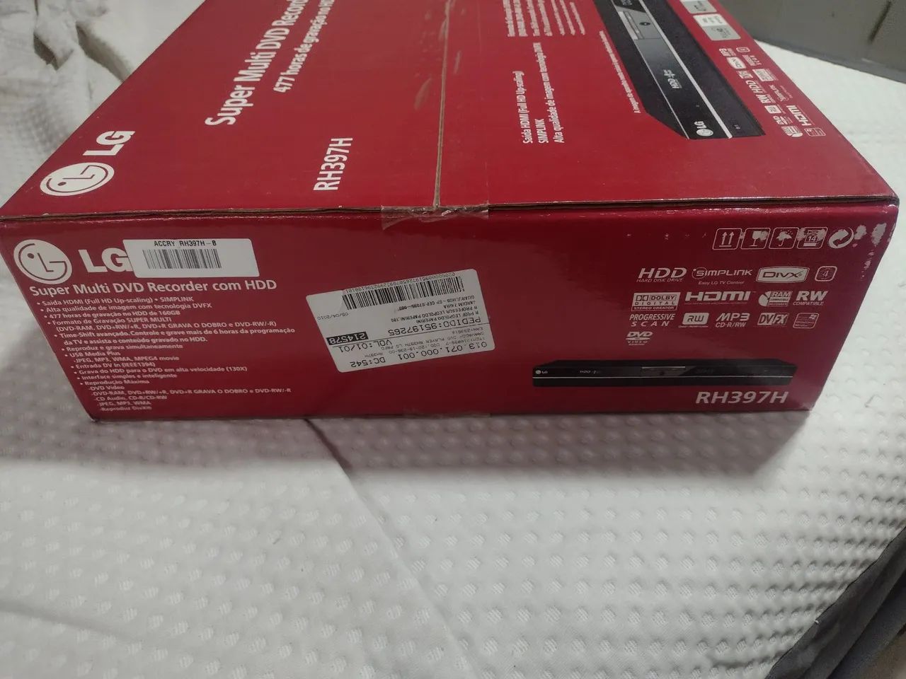 Gravador de dvd LG RH397H com HD interno de 160gb - Foto 2