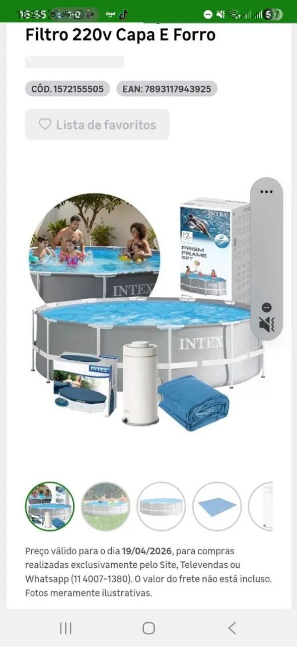 Piscina 6.500 litros  - Foto 3