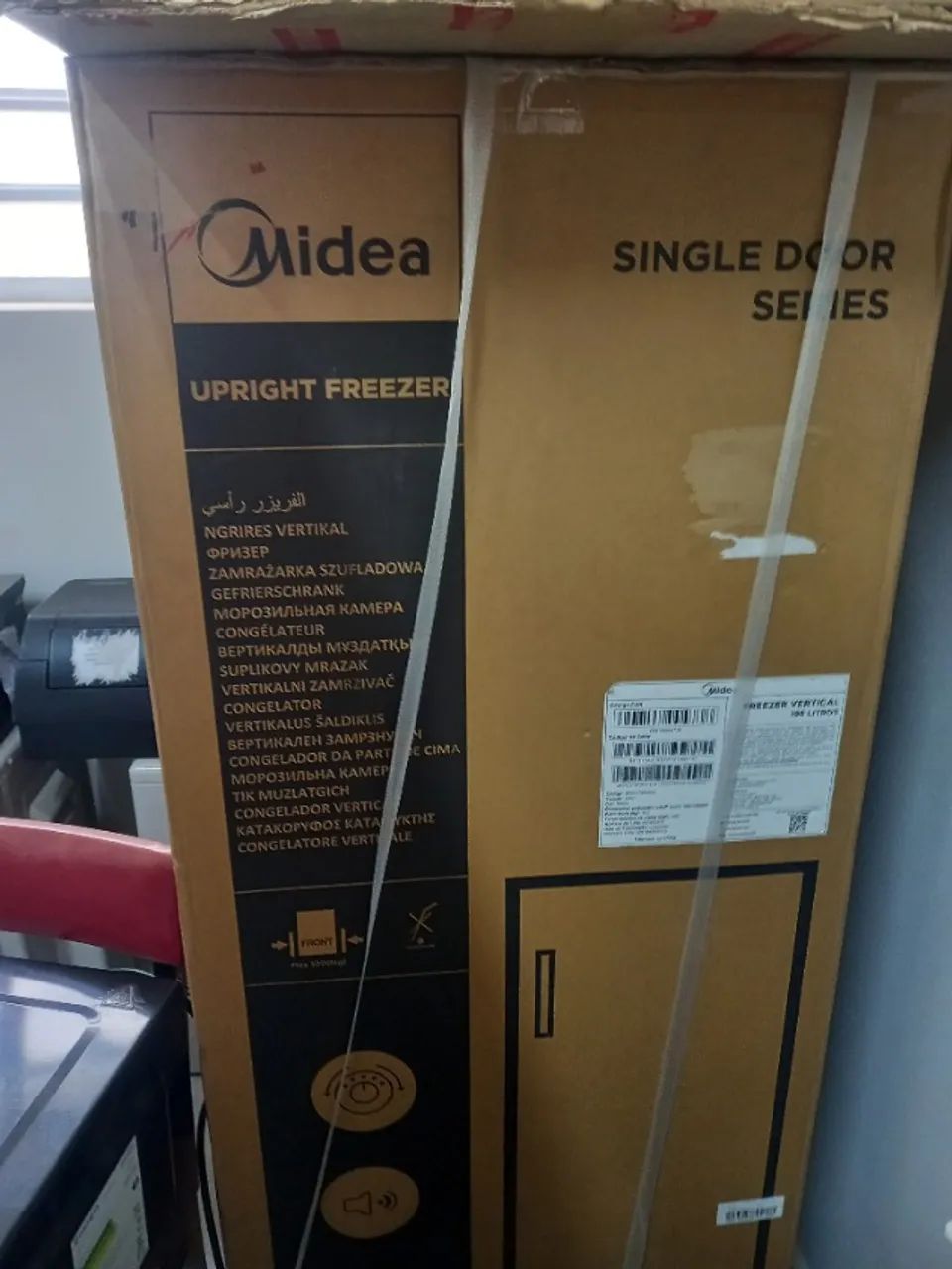 Freezer midea 196l vertical branco 220v