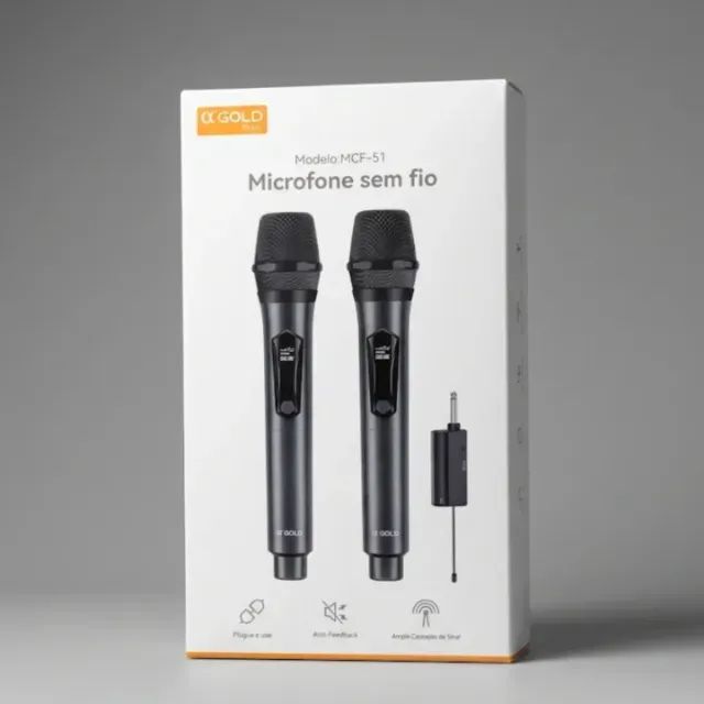 Microfone sem fio ( com dois)