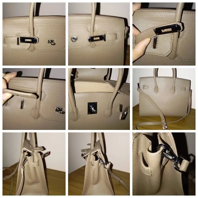 Bolsa de Mão Estruturada Bege - Foto 4