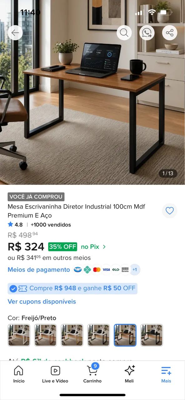 Mesa escrivaninha - Foto 4