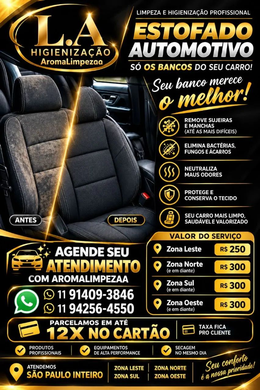 Limpeza bancos automotivo ? ? 