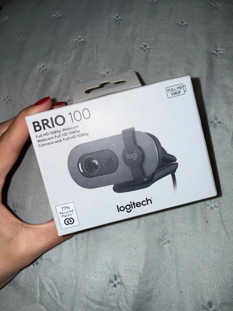 Webcam Full HD Logitech Brio 100 - Preto