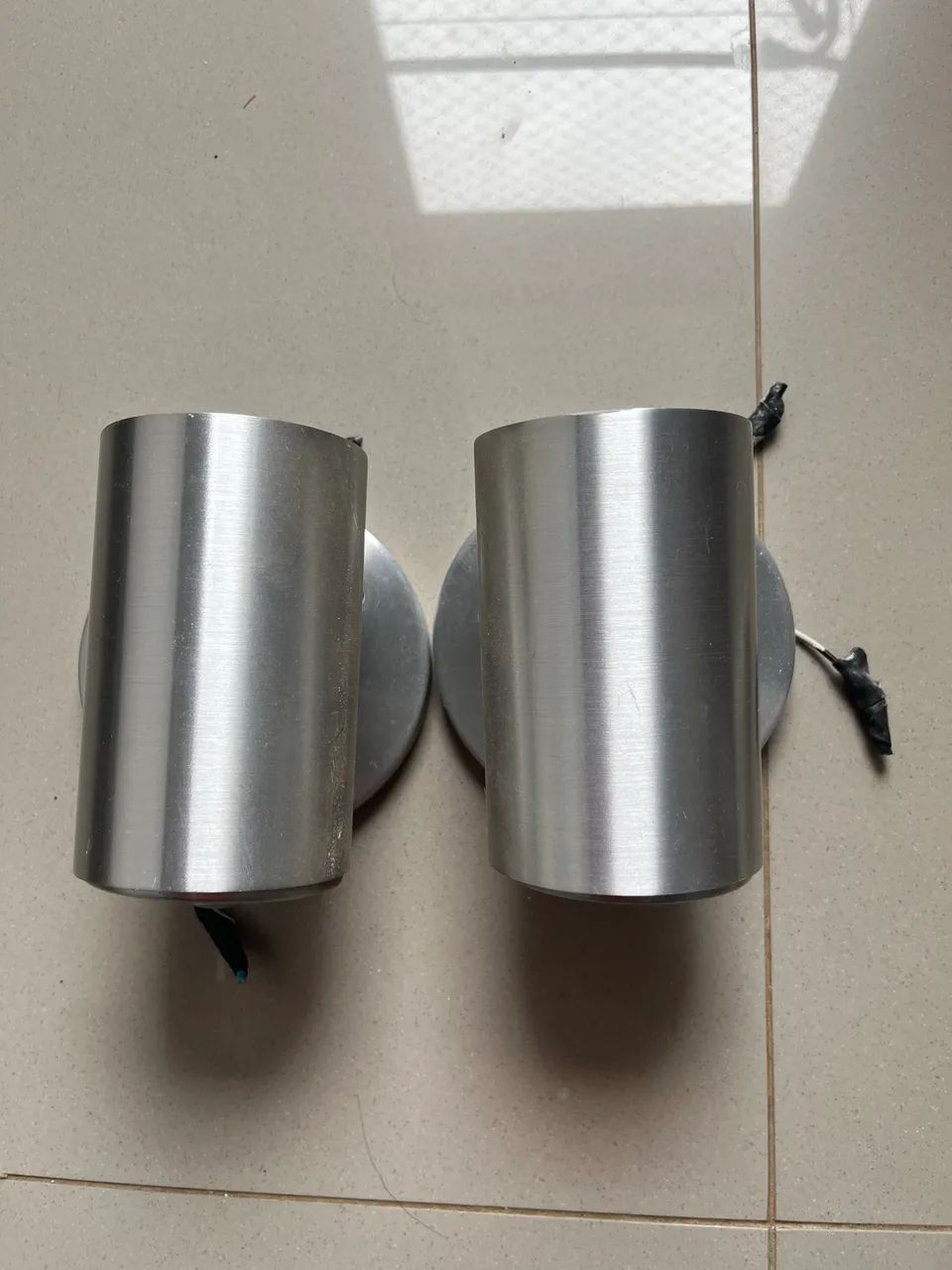 Arandela de parede inox (par)