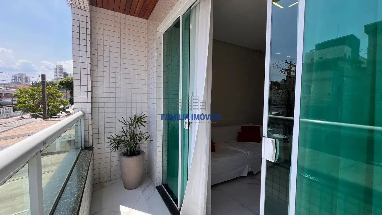 Sobreposta alta à venda ou aluguel 6 quartos Boqueirão Santos SP - Foto 12