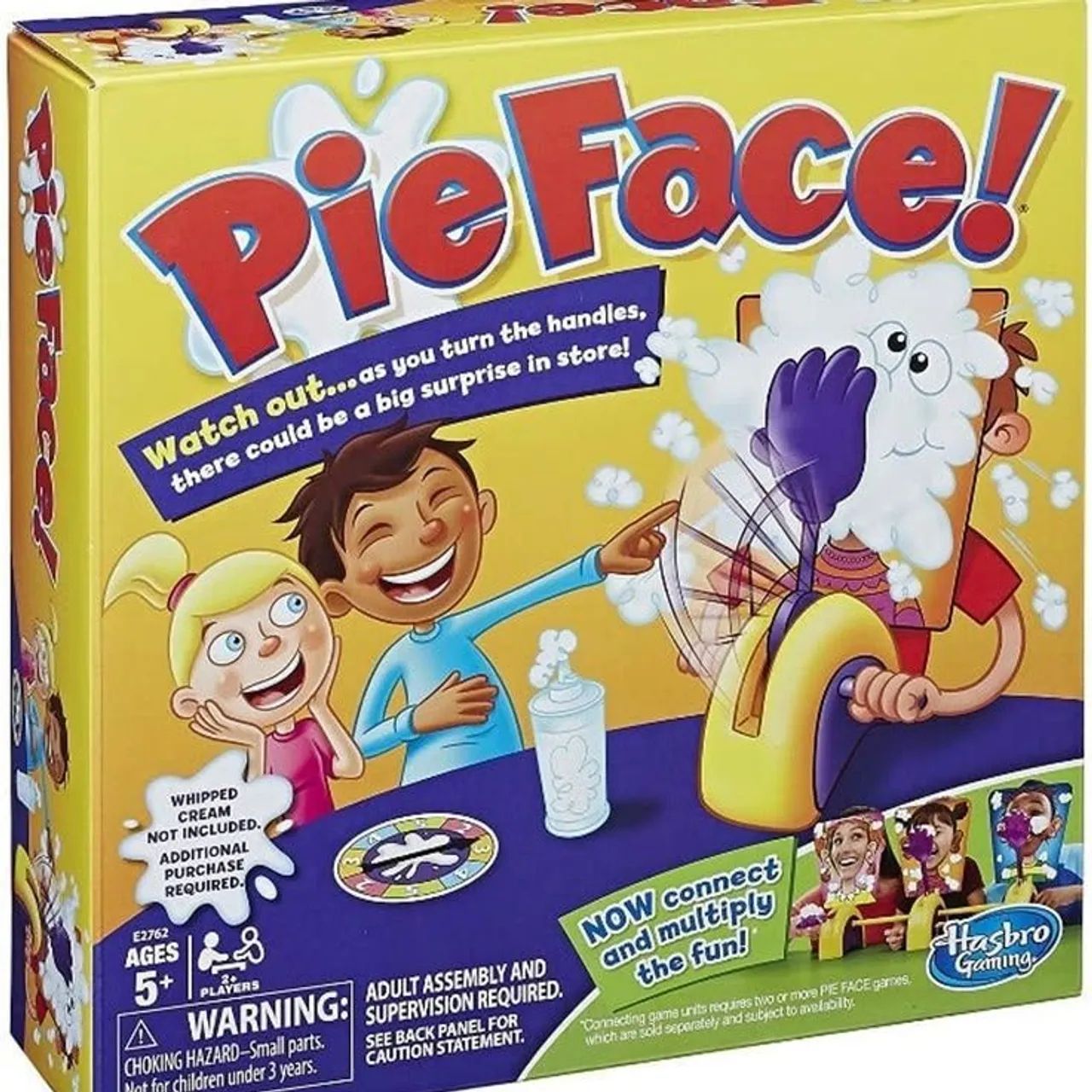 Jogos Pie Face e Bate Marshmallow