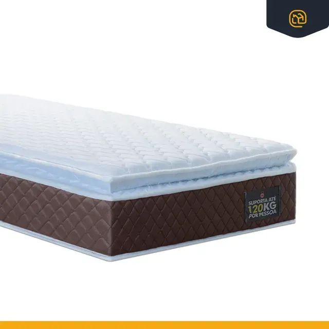 Colchão Solteiro Espuma D33 Pillow Top Premium