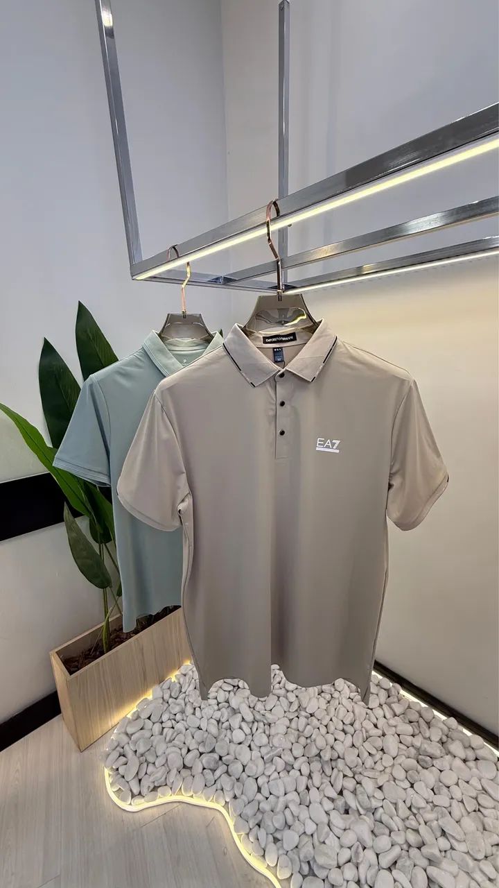 Camisa básica alta qualidade manga curta tecido elastano - Foto 2