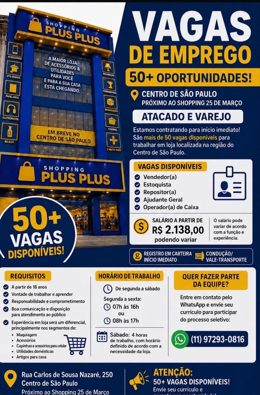 Vaga de emprego 