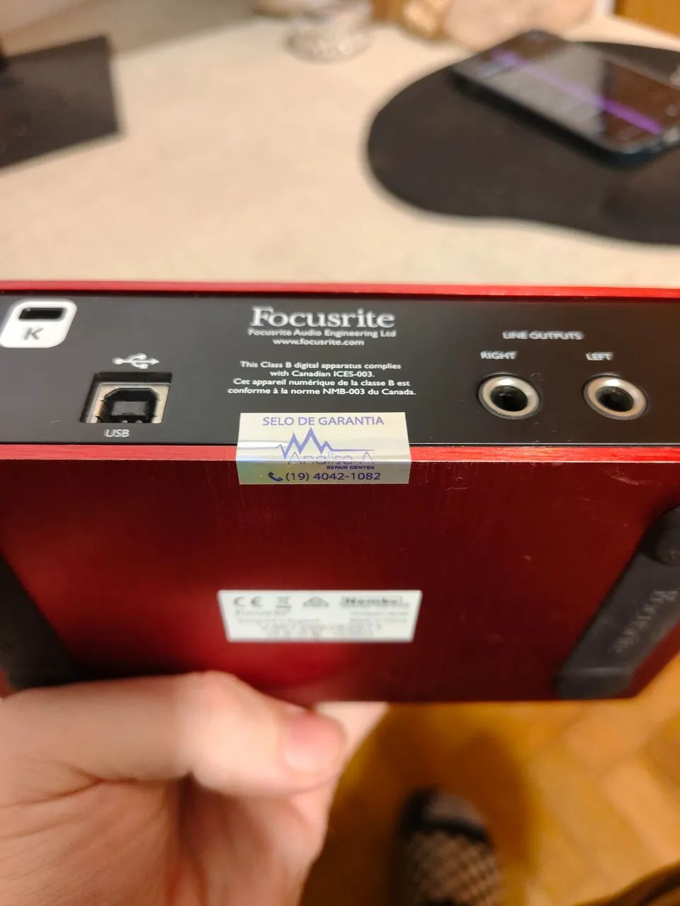 Focusrite Scarlet 2i2 Semi Nova com garantia - Foto 2