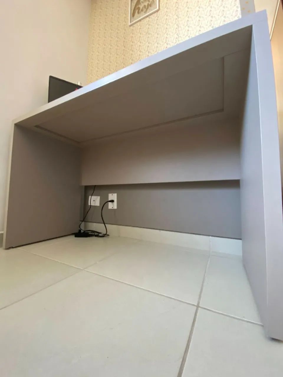Mesa de Escritório, Mesa de Estudo | cor: cinza - Foto 2