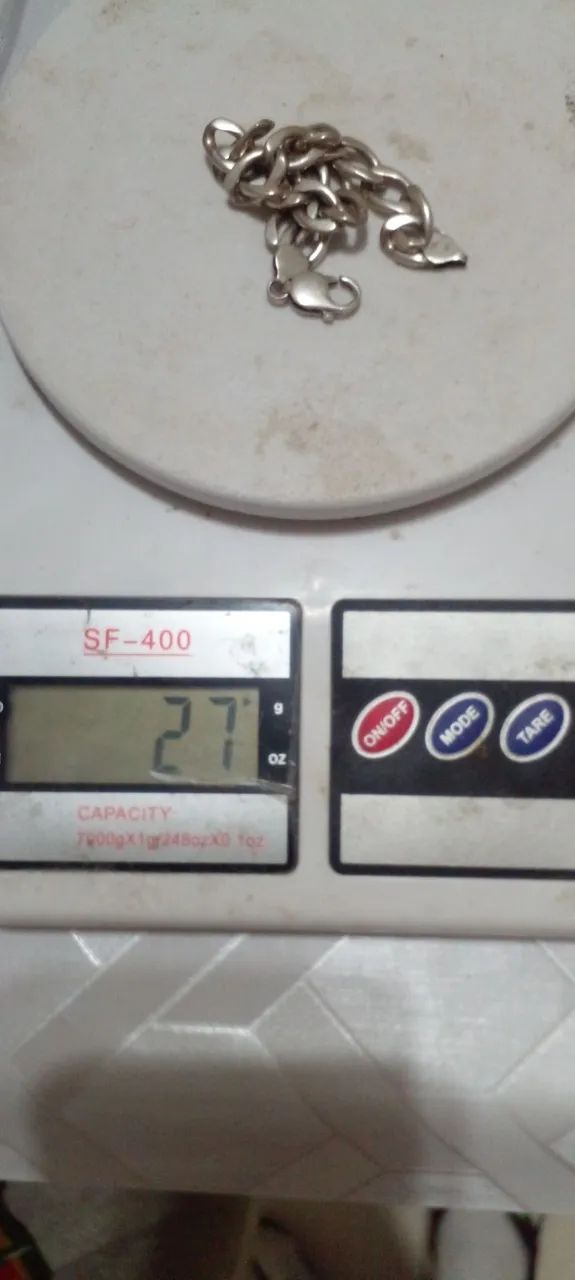 Pulseira elo de prata 950 - Foto 3