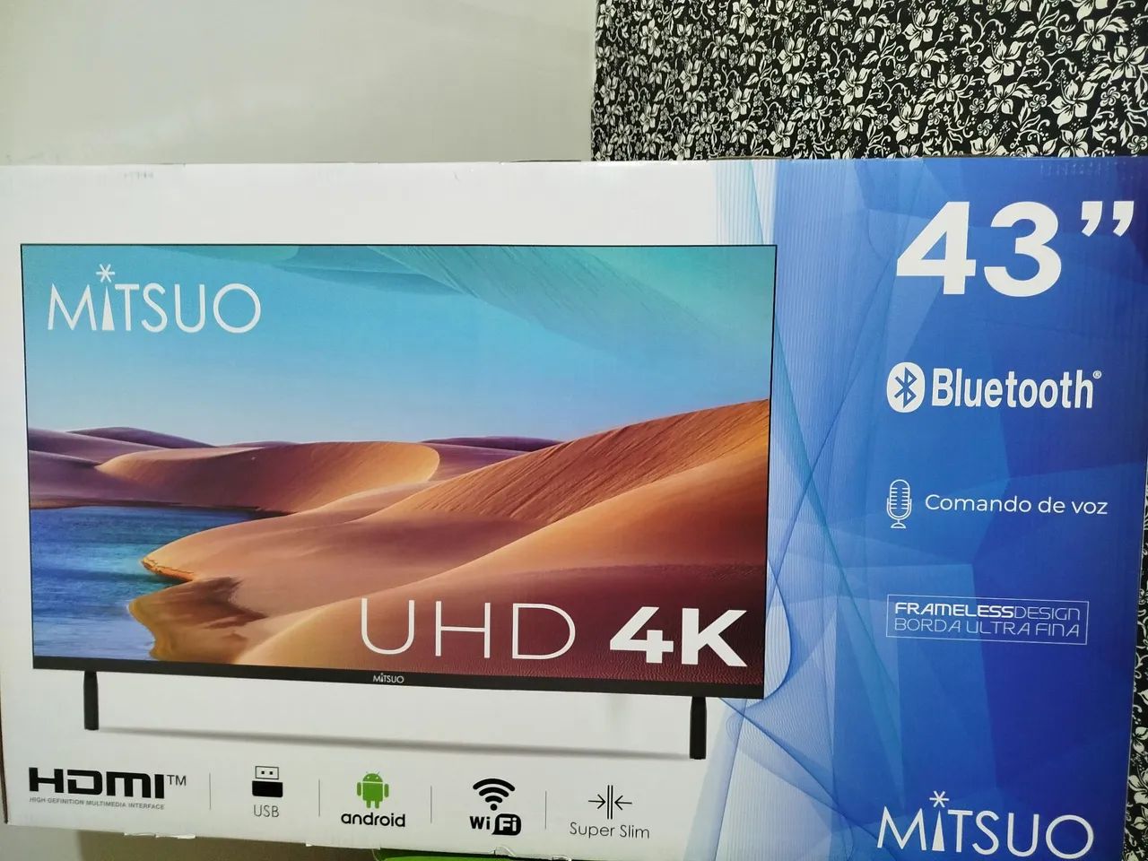 Smart TV Mitsuo de 43 polegadas, modelo LE-43M9...NOVA ... LACRADO.TOP .. COM BLUETOOTH - Foto 2