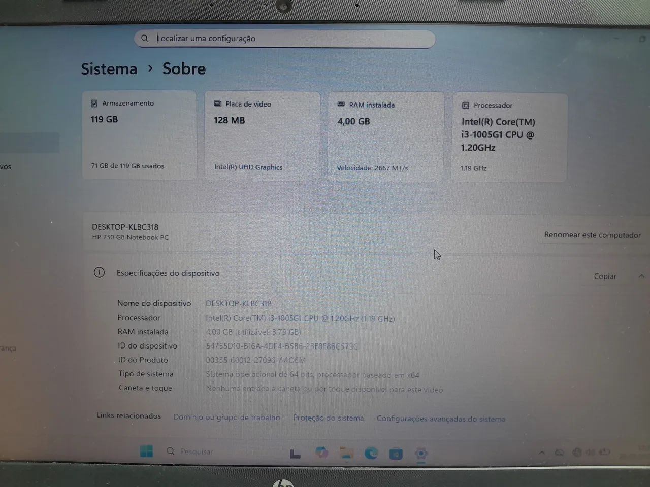 Notebook HP G8  I3-10th  - Foto 4