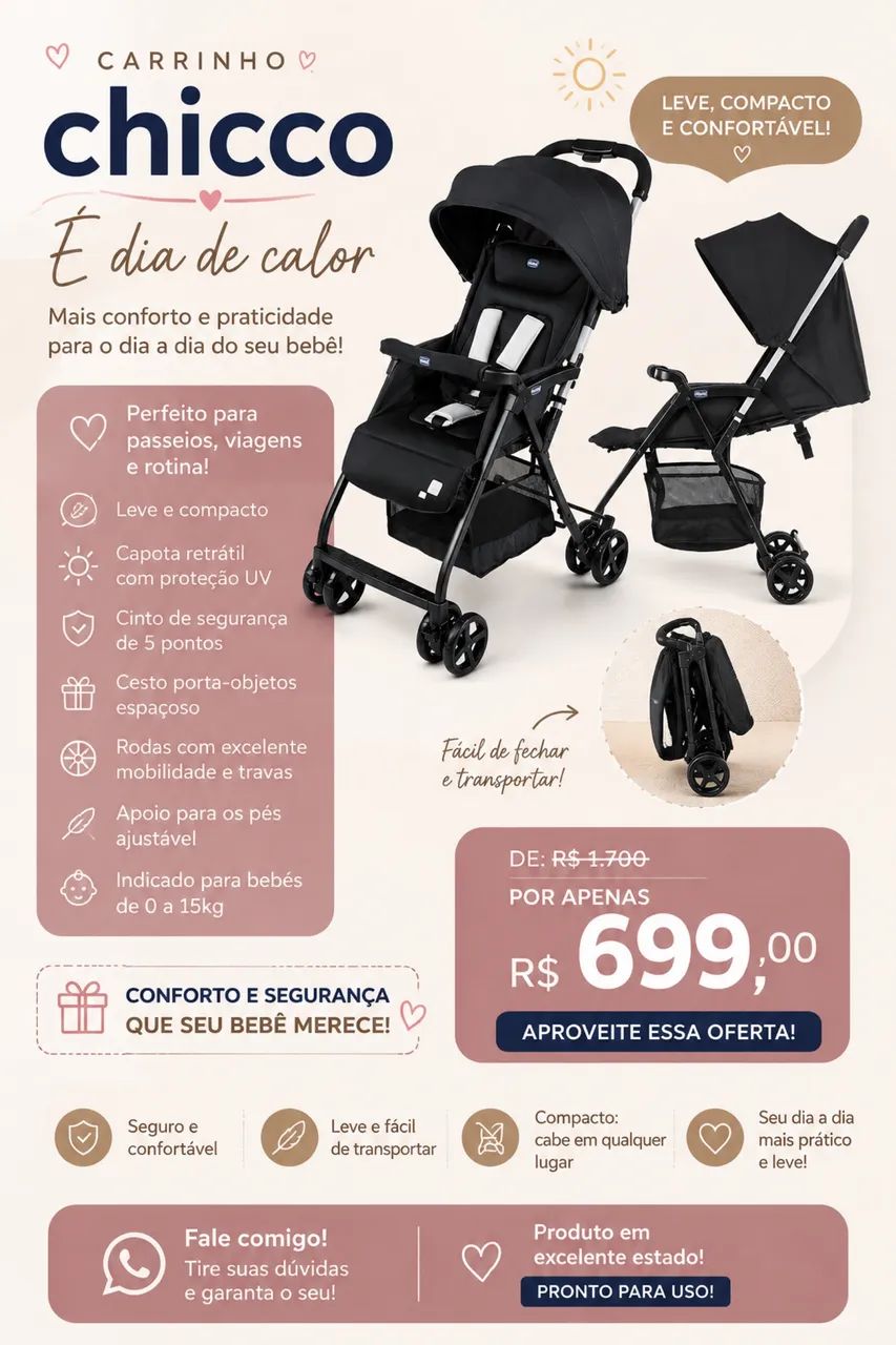 Carrinho de bebê Chico